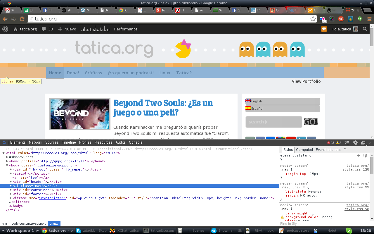 1 Utilizando el Inspector de Elementos de Chrome 1