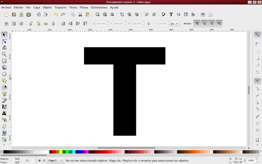 1 Texto con textura de piedra en Inkscape